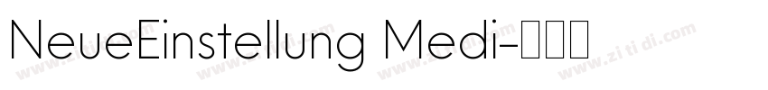 NeueEinstellung Medi字体转换
